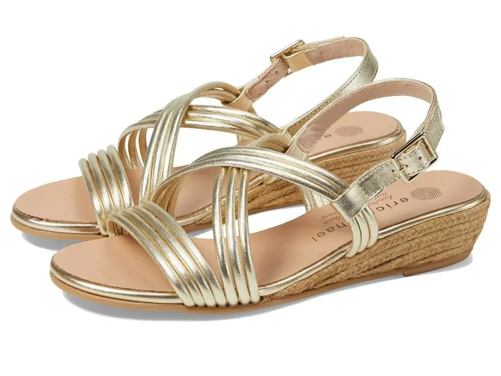 ERIC MICHAEL WOMENS ANDREA GOLD EU 36 (US WOMEN'S 5.5-6) M (B)